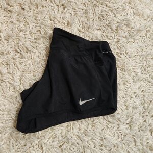 Women's Nike dri fit running shorts black M